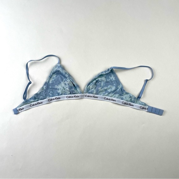 Calvin Klein Light Blue Tie-Dye Bralette - Picture 1 of 4